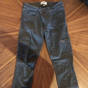 Paige denim moto zipper jeans